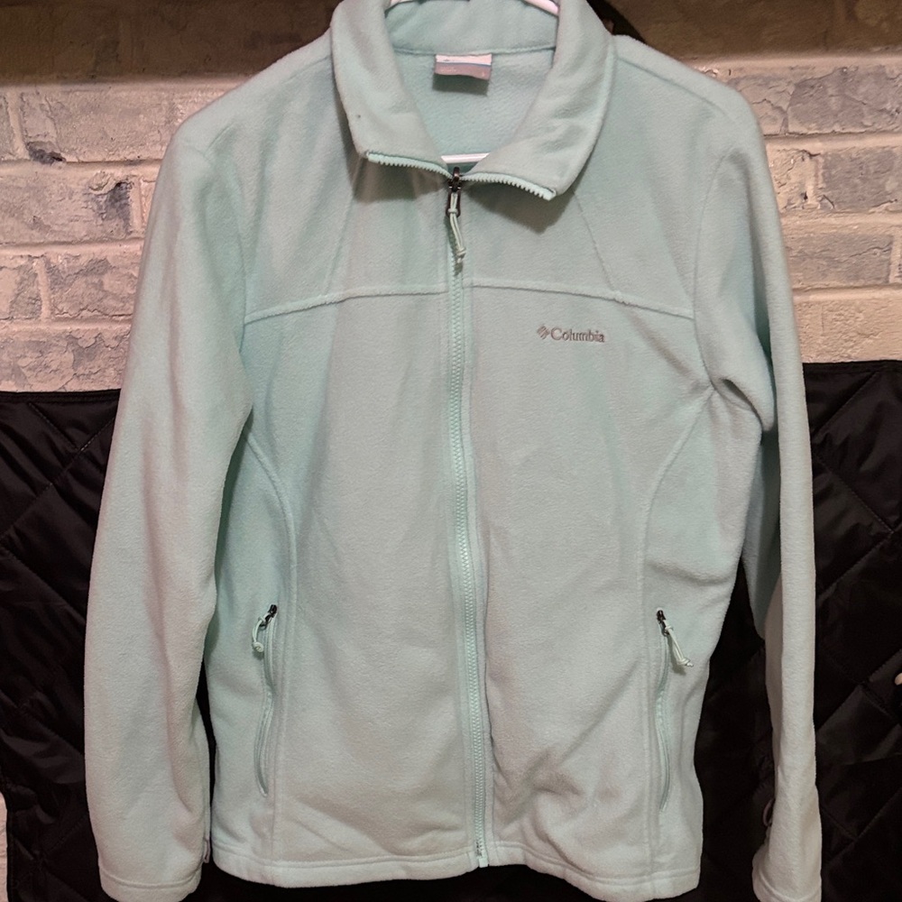 Columbia Soft Sky Blue Fleece Jacket